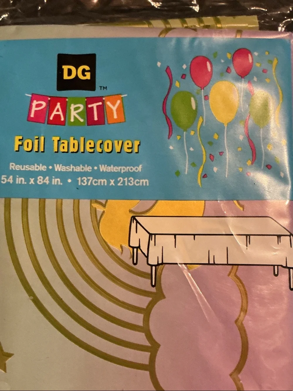 NWT Rainbow 'Happy Birthday' Napkins and Tableware Set - 5 pcs